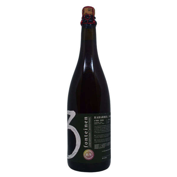 Brouwerij 3 Fonteinen - Rabarber / Schaarbeekse (season 22|23) Blend No. 100 – geuze van 3 Fonteinen, fles 75 cl