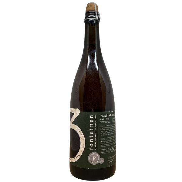 3 Fonteinen - Oude Geuze Platinum Blend Honing (Season 20|21) Blend No. 40 – lambiek van 3 Fonteinen, fles 75 cl