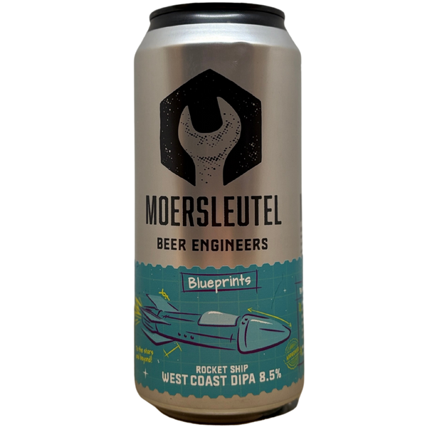 Moersleutel - Blueprints: Rocket Ship – Double IPA van Moersleutel, blik 44 cl