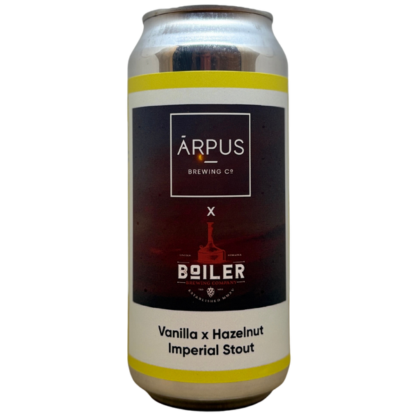 Arpus x Boiler - Vanilla x Hazelnut Imperial Stout – stout van Arpus, blik 44 cl