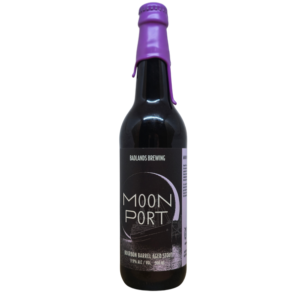 Badlands - Moon Port – barrel aged stout van Badlands, 50 cl