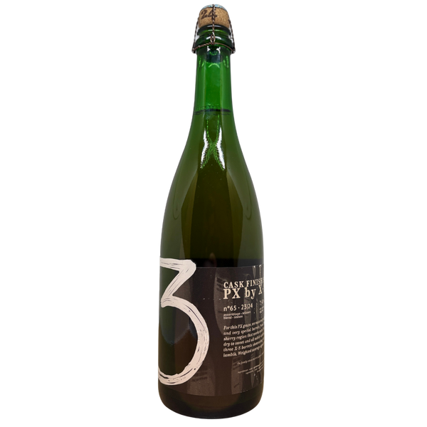 3 Fonteinen - Cask Finish Series PX by X-S (Season 23|24) No. 65 – barrel aged geuze van 3 Fonteinen, fles 75 cl