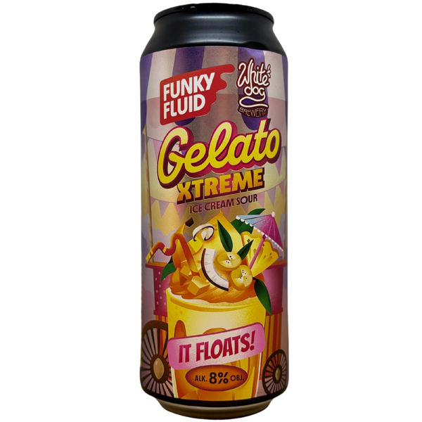 Funky Fluid x White Dog - Gelato XTREME: IT FLOATS! – smoothie sour van Funky Fluid, 50 cl