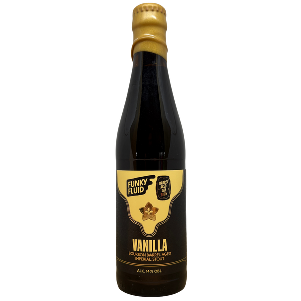 Funky Fluid - Barrel Aged Day 2025: Vanilla – barrel aged stout van Funky Fluid, 33 cl