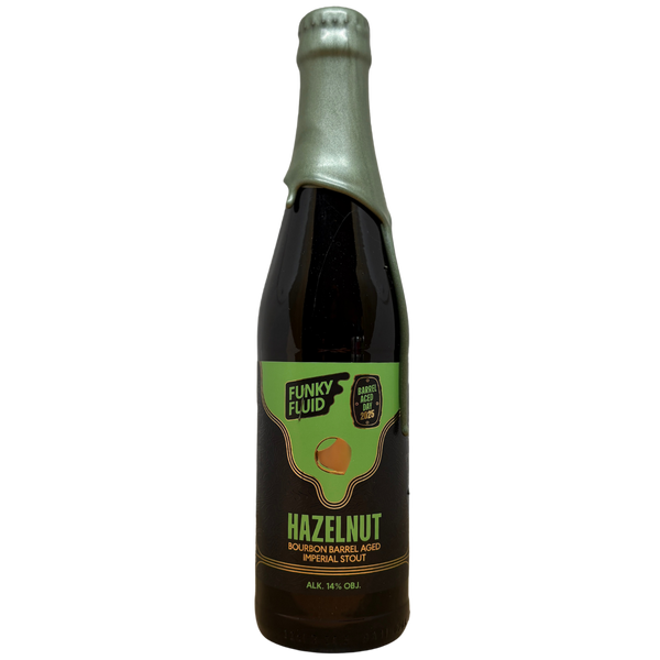Funky Fluid - Barrel Aged Day 2025: Hazelnut – barrel aged stout van Funky Fluid, 33 cl