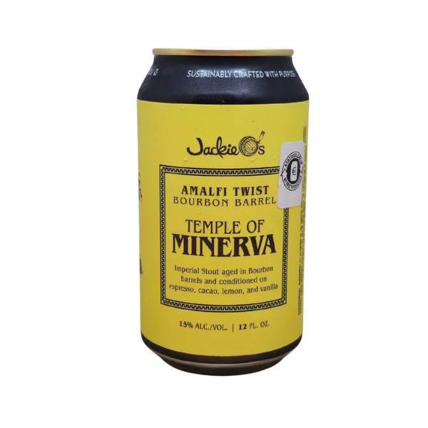Jackie O's - Amalfi Twist Temple Of Minerva (2026) – barrel aged stout van Jackie O's, blik 35,5 cl