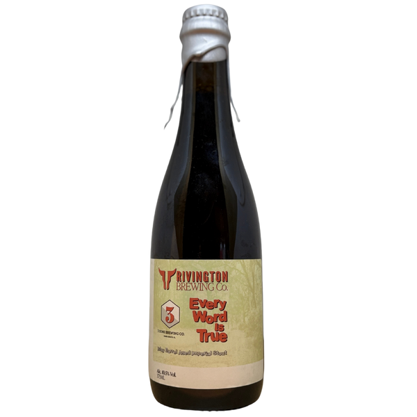 Rivington x 3 Sons - Every Word Is True – stout van Rivington, fles 37,5 cl