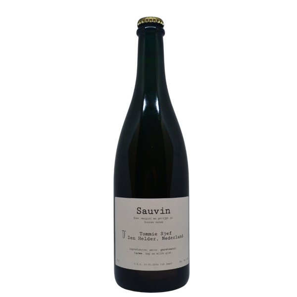 Tommie Sjef - Sauvin (2024) – wild ale van Tommie Sjef, fles 75 cl