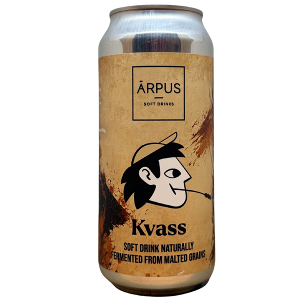 Arpus - Soft Drinks - Kvass – alcoholvrij bier van Arpus, blik 44 cl