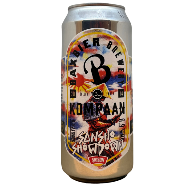Baxbier - Sansho Showdown – farmhouse ale / saison van Baxbier, blik 44 cl