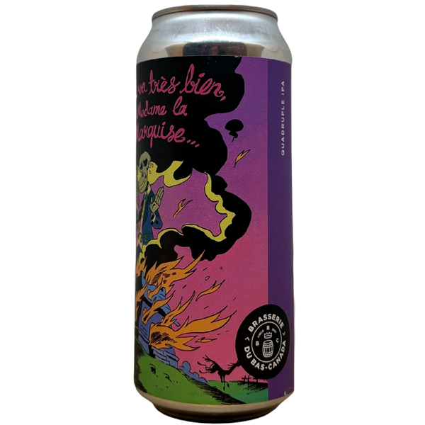 Brasserie Du Bas - Tout Va Très Bien Madame La Marquise – Quadruple IPA van Brasserie Du Bas, blik 47,3 cl