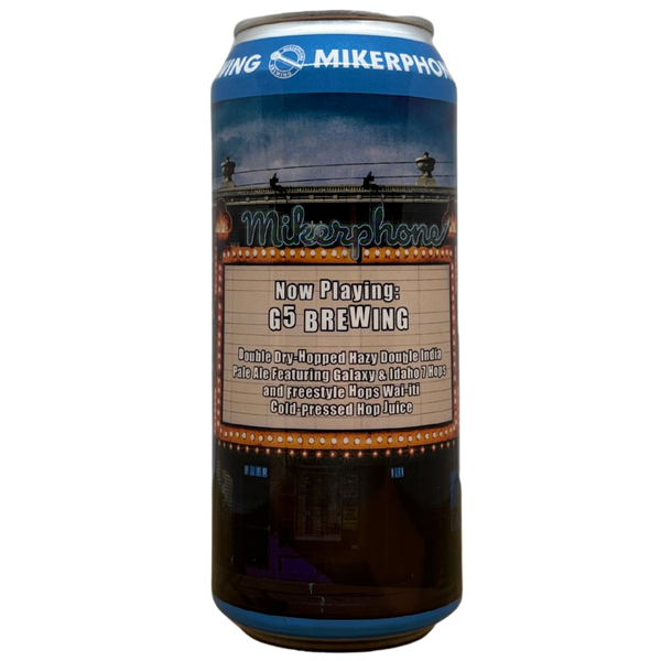 Mikerphone x G5 Brewing - Now Playing: G5 Brewing – Double IPA van Mikerphone, blik 47,3 cl