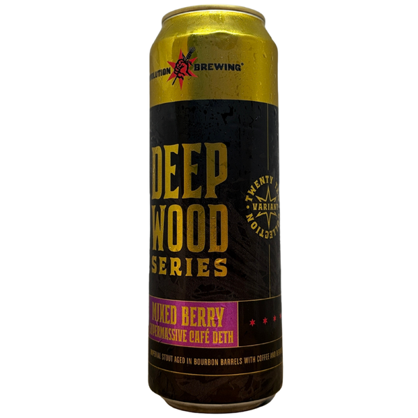 Revolution - Mixed Berry Supermassive Café Deth – barrel aged stout van Revolution, blik 56,8 cl