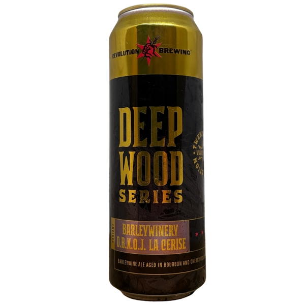 Revolution - Barleywinery D.B.X.O.J. La Cerise – barrel aged barleywine van Revolution, blik 56,8 cl