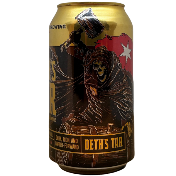 Revolution - Deth's Tar (2025) – barrel aged stout van Revolution, blik 35,5 cl