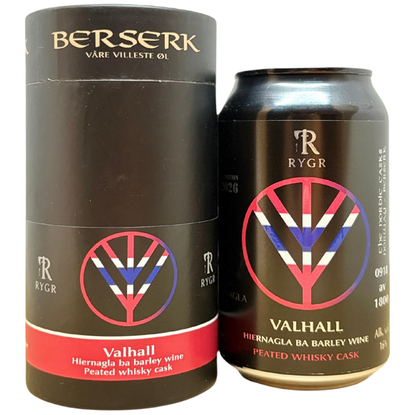 Rygr - Valhall Hiernagla Peated Whisky Cask – barleywine van RYGR, 33 cl
