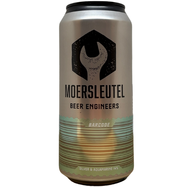 Moersleutel - Barcode: Silver & Aquamarine