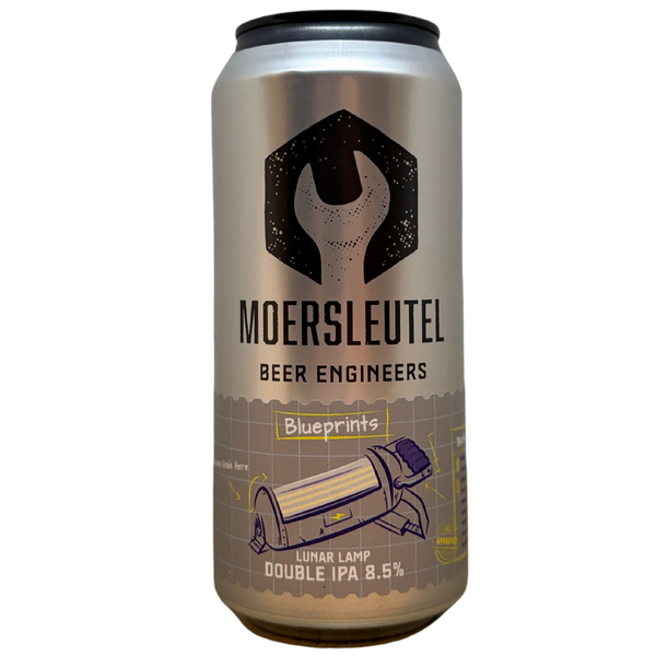 Moersleutel - Blueprints: Luna Lamp – Double IPA van Moersleutel, blik 44 cl
